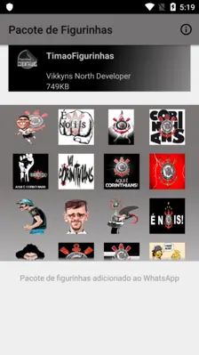 Figurinhas do Corinthians android App screenshot 0